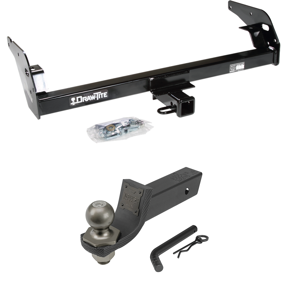 Fits 1995-2004 Toyota Tacoma Trailer Hitch Tow PKG + Interlock Tactical Starter Kit w/ 2" Drop & 2" Ball (For (App. starts 1995-1/2) Models) By Draw-Tite