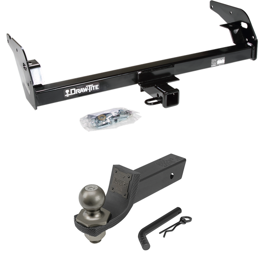 Fits 1995-2004 Toyota Tacoma Trailer Hitch Tow PKG + Interlock Tactical Starter Kit w/ 2" Drop & 2" Ball (For (App. starts 1995-1/2) Models) By Draw-Tite