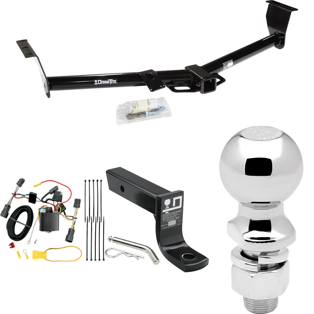 Se adapta al paquete de enganche de remolque KIA Sedona 2006-2012 con cableado plano de 4 + soporte de bola con caída de 4" + bola de 2-5/16" (para modelos de distancia entre ejes de 118,9") de Draw-Tite