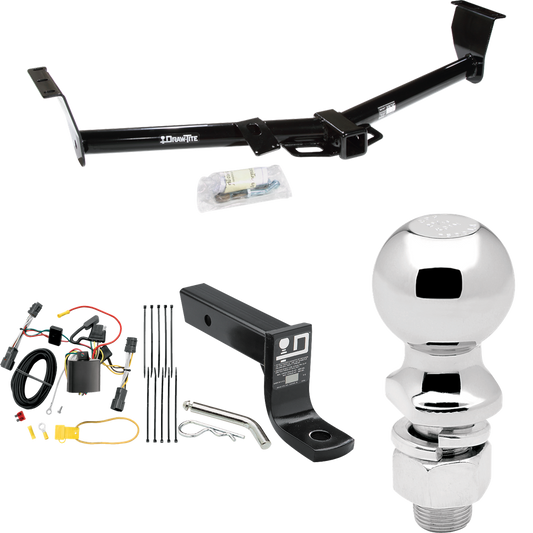 Se adapta al paquete de enganche de remolque KIA Sedona 2006-2012 con cableado plano de 4 + soporte de bola con caída de 4" + bola de 2-5/16" (para modelos de distancia entre ejes de 118,9") de Draw-Tite