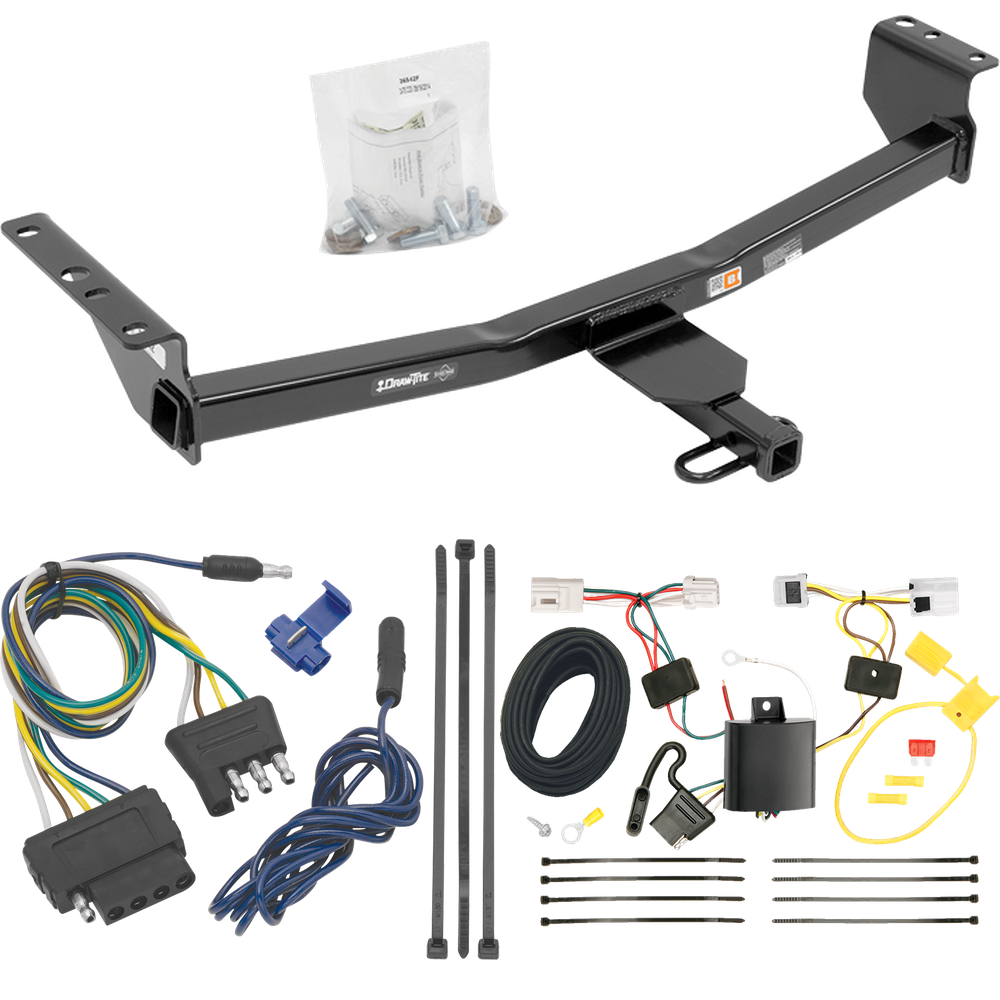 Se adapta al paquete de enganche de remolque Nissan Rogue 2008-2013 con arnés de cableado plano de 5 (excluye: modelos Krom) de Draw-Tite