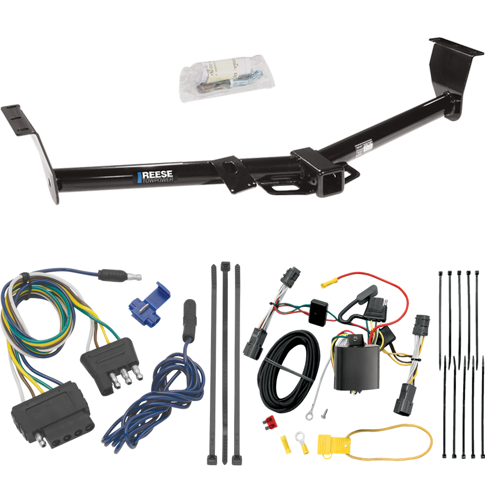 Se adapta al paquete de remolque de enganche de remolque KIA Sedona 2006-2012 con arnés de cableado plano de 5 (para modelos de distancia entre ejes de 118,9") de Reese Towpower