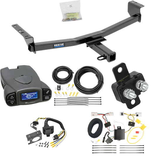 Fits 2014-2014 Nissan Rogue Select Trailer Hitch Tow PKG w/ Tekonsha Prodigy P3 Brake Control + 7-Way RV Wiring By Reese Towpower