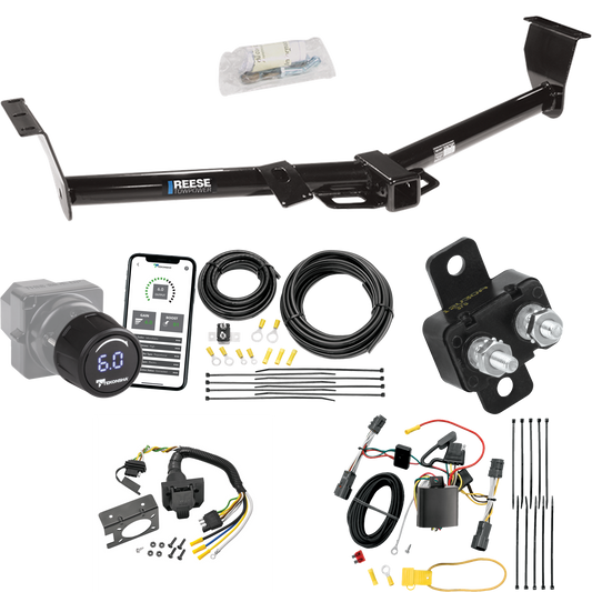 Se adapta al paquete de enganche de remolque Hyundai Entourage 2007-2009 con control de freno inalámbrico Bluetooth Tekonsha Prodigy iD + cableado RV de 7 vías de Reese Towpower