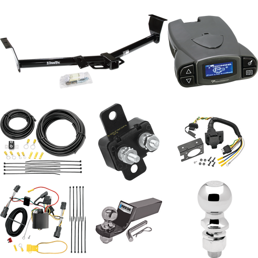 Se adapta al paquete de enganche de remolque Hyundai Entourage 2007-2009 con control de freno Tekonsha Prodigy P3 + cableado RV de 7 vías + soporte de bola y caída de 2" y 2-5/16" de Draw-Tite