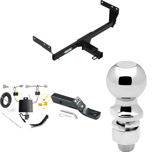 Se adapta al paquete de enganche de remolque Nissan Rogue 2021-2023 con cableado plano de 4 + soporte de bola con caída de 2" + bola de 2-5/16" de Reese Towpower