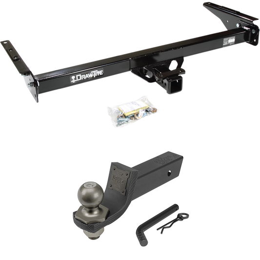 Fits 1993-1998 Toyota T100 Trailer Hitch Tow PKG + Interlock Tactical Starter Kit w/ 2" Drop & 2" Ball By Draw-Tite