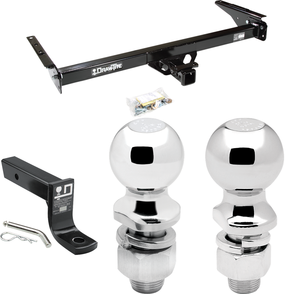 Fits 1993-1998 Toyota T100 Trailer Hitch Tow PKG w/ Ball Mount w/ 4" Drop + 2" Ball + 2-5/16" Ball By Draw-Tite