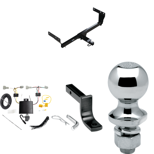 Se adapta al paquete de remolque de enganche para Nissan Rogue 2021-2023 con arnés de cableado de 4 planos + barra de tracción + bola de 1-7/8" de Reese Towpower