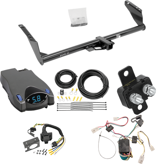 Fits 2004-2010 Toyota Sienna Trailer Hitch Tow PKG w/ Tekonsha Prodigy P2 Brake Control + 7-Way RV Wiring By Draw-Tite