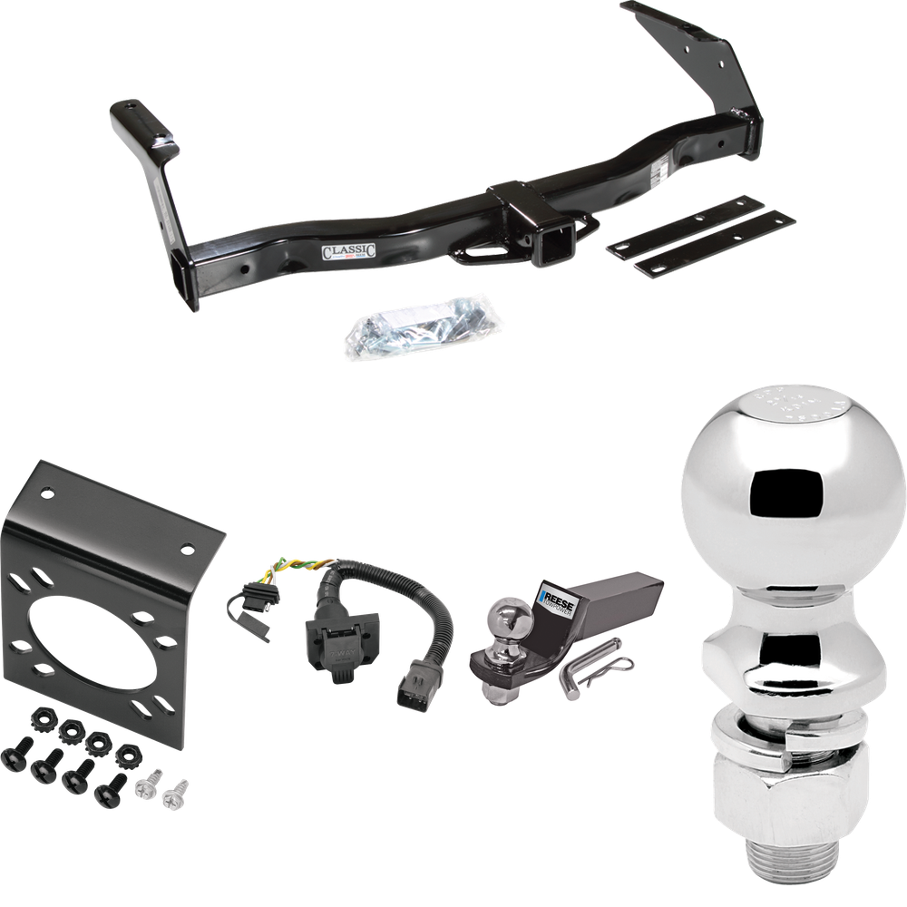 Fits 2001-2003 Dodge Ram 3500 Van Trailer Hitch Tow PKG w/ 7-Way RV Wiring + 2" & 2-5/16" Ball + Drop Mount By Draw-Tite