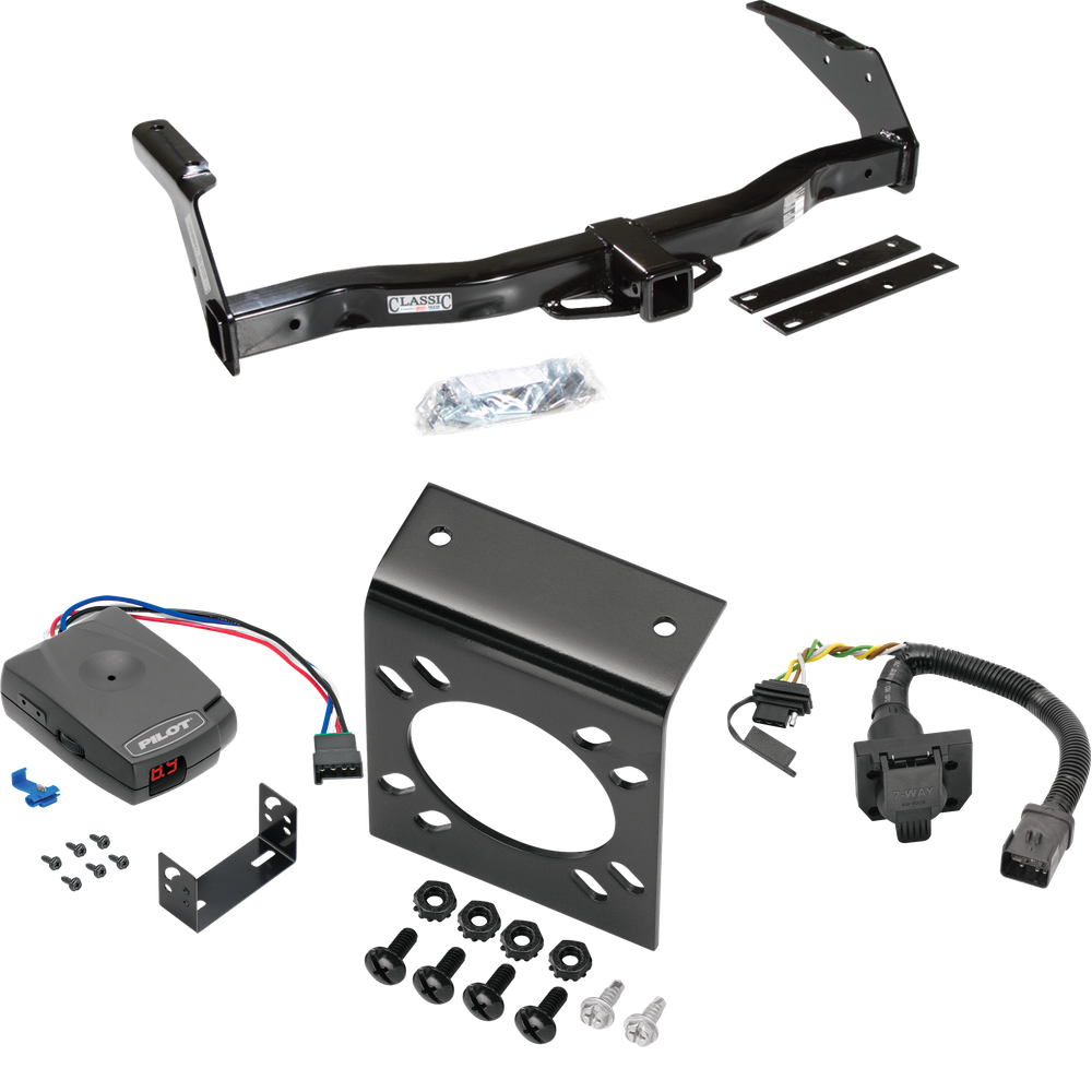 Fits 2001-2003 Dodge Ram 2500 Van Trailer Hitch Tow PKG w/ Pro Series Pilot Brake Control + 7-Way RV Wiring By Draw-Tite