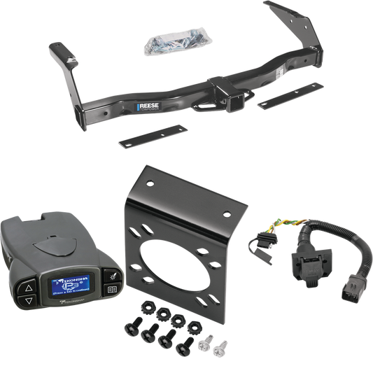 Fits 2001-2003 Dodge Ram 2500 Van Trailer Hitch Tow PKG w/ Tekonsha Prodigy P3 Brake Control + 7-Way RV Wiring By Reese Towpower