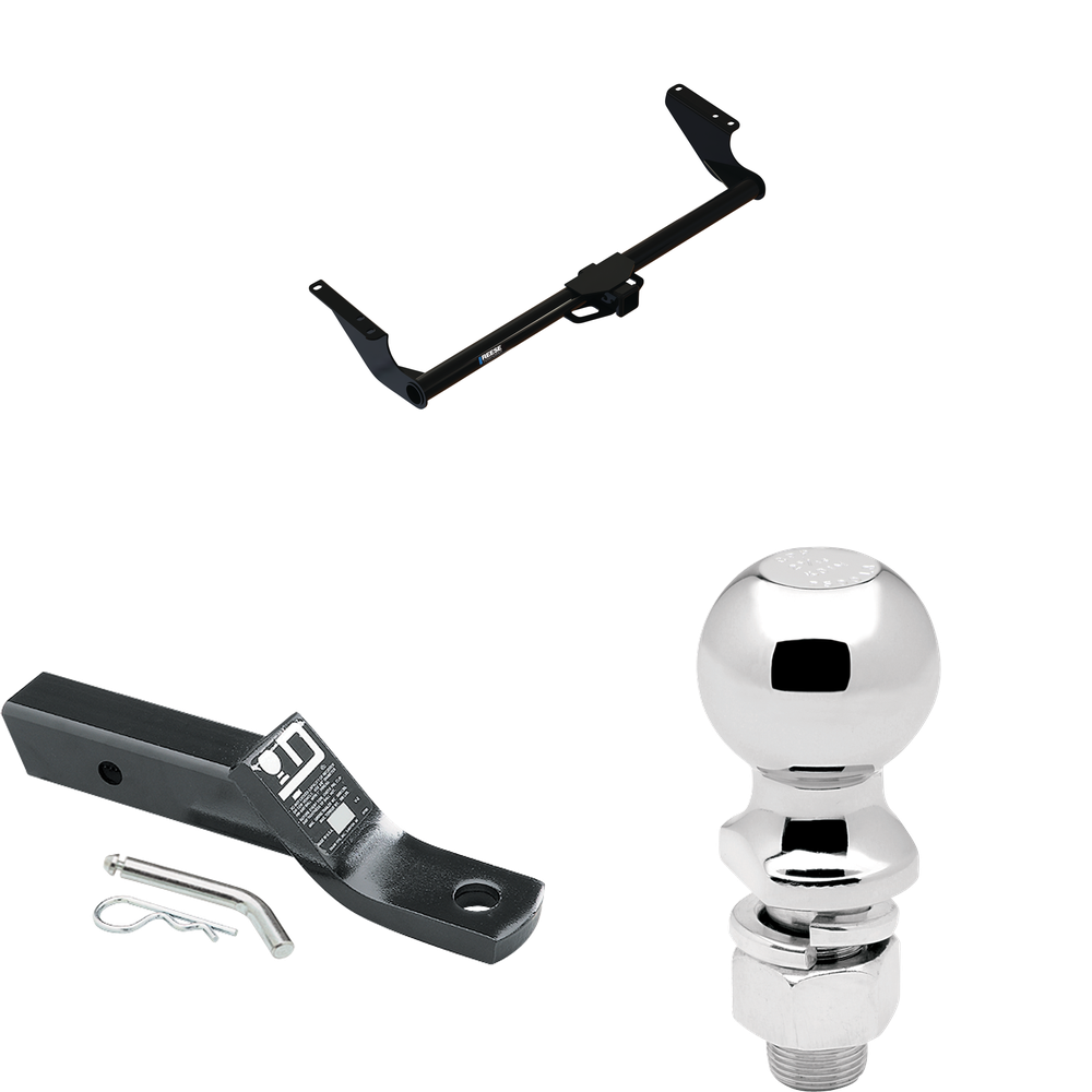 Fits 2021-2023 Toyota Sienna Trailer Hitch Tow PKG w/ Ball Mount w/ 2" Drop + 2-5/16" Ball By Reese Towpower