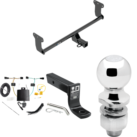 Fits 2022-2023 Hyundai Ioniq 5 Trailer Hitch Tow PKG w/ 4-Flat Wiring + Ball Mount w/ 4" Drop + 2" Ball By Reese Towpower