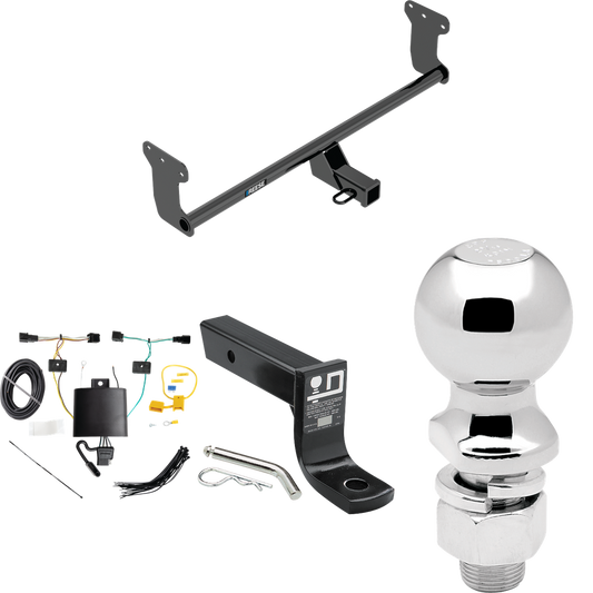 Fits 2022-2023 Hyundai Ioniq 5 Trailer Hitch Tow PKG w/ 4-Flat Wiring + Ball Mount w/ 4" Drop + 2-5/16" Ball By Reese Towpower