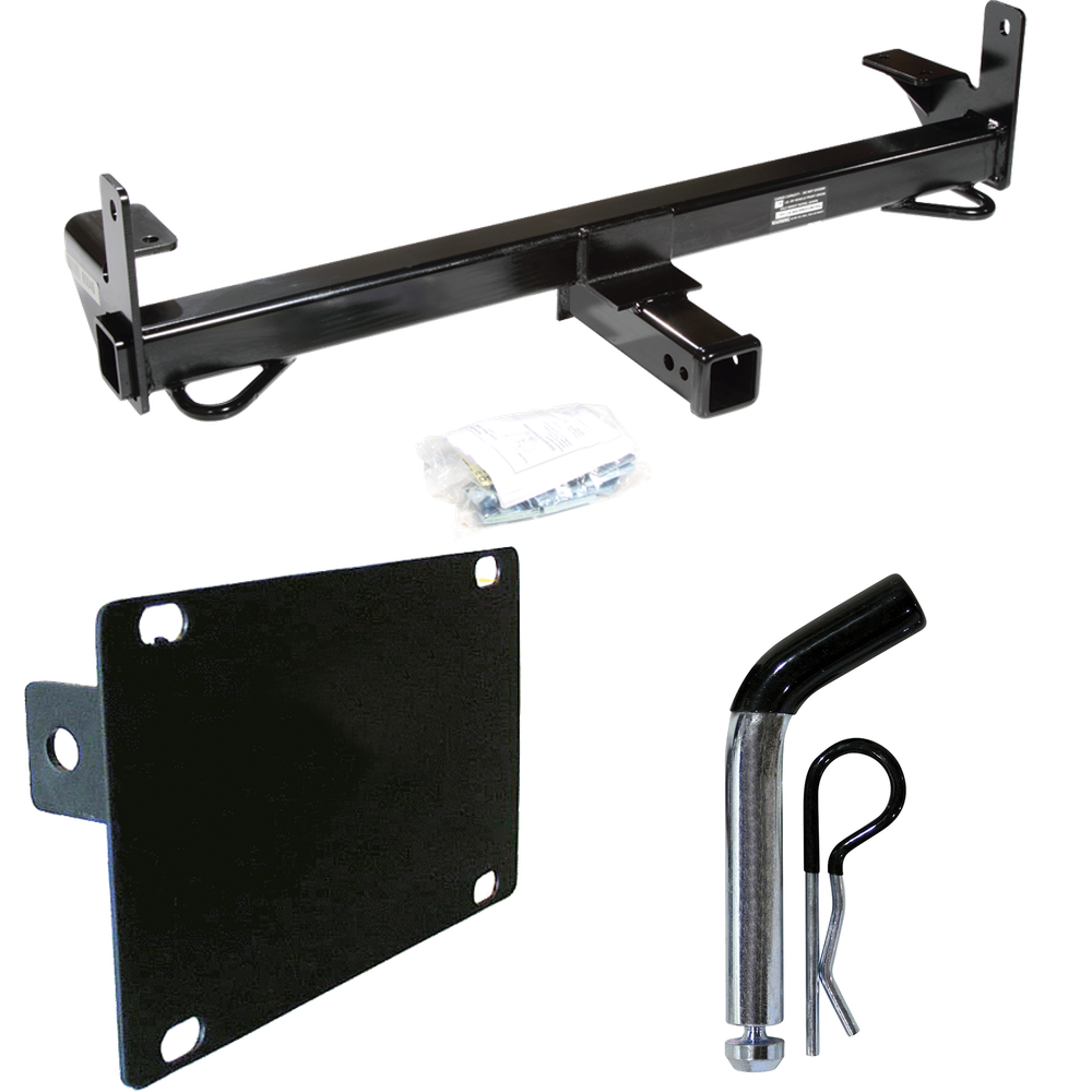 Fits 2003-2009 Dodge Ram 3500 Front Mount Trailer Hitch Tow PKG w/ License Plate Holder + Pin/Clip By Draw-Tite