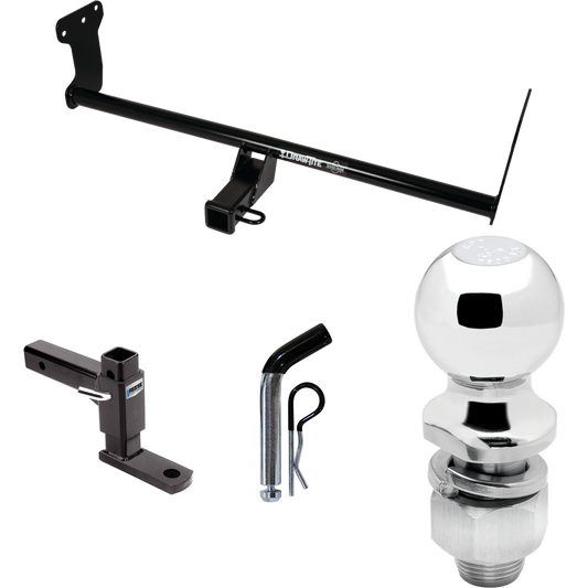 Fits 2022-2023 Hyundai Ioniq 5 Trailer Hitch Tow PKG w/ Adjustable Drop Rise Ball Mount + Pin/Clip + 2" Ball By Draw-Tite