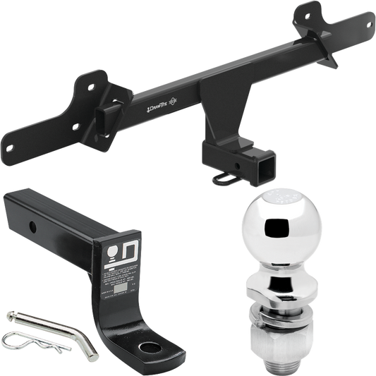 Fits 2022-2023 Hyundai Ioniq 5 Trailer Hitch Tow PKG w/ Ball Mount w/ 4" Drop + 2" Ball By Draw-Tite