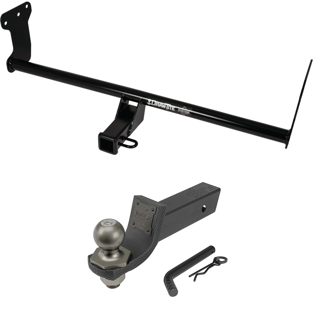 Fits 2022-2023 Hyundai Ioniq 5 Trailer Hitch Tow PKG + Interlock Tactical Starter Kit w/ 2" Drop & 2" Ball By Draw-Tite