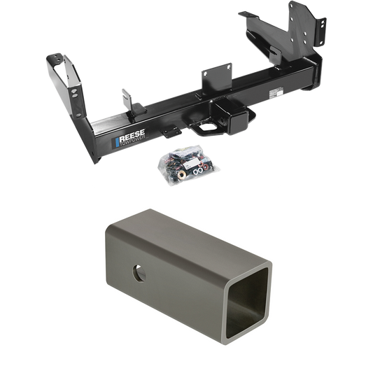 Fits 2011-2023 RAM 3500 Trailer Hitch Tow PKG w/ 2-1/2" to 2" Adapter 6" Length By Reese Towpower