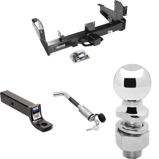 Fits 2011-2023 RAM 3500 Trailer Hitch Tow PKG w/ Ball Mount w/ 3" Drop + Hitch Lock + 2-5/16" Ball By Reese Towpower