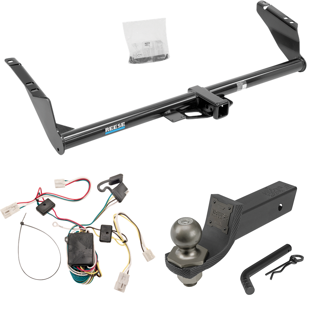 Se adapta al paquete de enganche de remolque Toyota Sienna 2004-2010 con cableado plano de 4 + kit de inicio táctico de enclavamiento con caída de 2" y bola de 2" de Reese Towpower