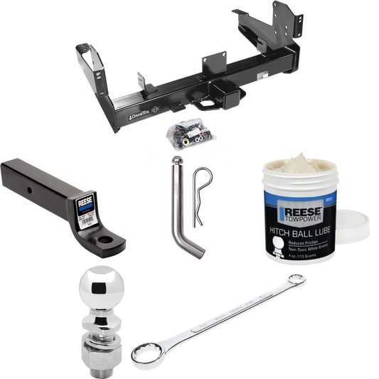 Fits 2011-2023 RAM 2500 Trailer Hitch Tow PKG w/ Ball Mount w/ 3" Drop + Pin/Clip + 2-5/16" Ball + Ball Wrench + Ball Lube By Draw-Tite