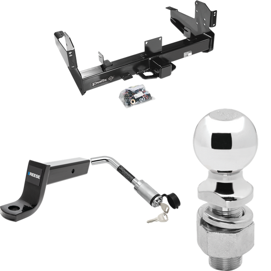 Fits 2011-2023 RAM 3500 Trailer Hitch Tow PKG w/ Ball Mount w/ 5" Drop + Hitch Lock + 2-5/16" Ball By Draw-Tite