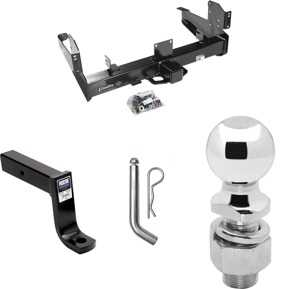 Fits 2011-2023 RAM 3500 Trailer Hitch Tow PKG w/ Ball Mount w/ 7-3/4" Drop + Pin/Clip + 2-5/16" Ball By Draw-Tite