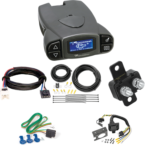 Fits 2004-2015 Nissan Titan 7-Way RV Wiring + Tekonsha Prodigy P3 Brake Control + Plug & Play BC Adapter By Reese Towpower