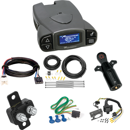 Fits 2017-2024 Nissan Titan 7-Way RV Wiring + Tekonsha Prodigy P3 Brake Control + Plug & Play BC Adapter + 7-Way Tester (Excludes: Titan XD or w/Factory 7-Way Wiring Models) By Reese Towpower