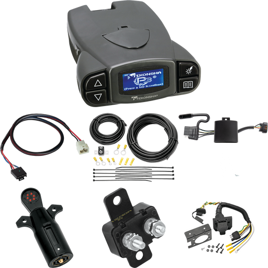 Fits 2020-2022 KIA Telluride 7-Way RV Wiring + Tekonsha Prodigy P3 Brake Control + Plug & Play BC Adapter + 7-Way Tester By Tekonsha