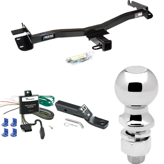 Se adapta al paquete de enganche de remolque Toyota Sienna 1998-2003 con cableado plano de 4 + soporte de bola con caída de 2" + bola de 2-5/16" de Reese Towpower