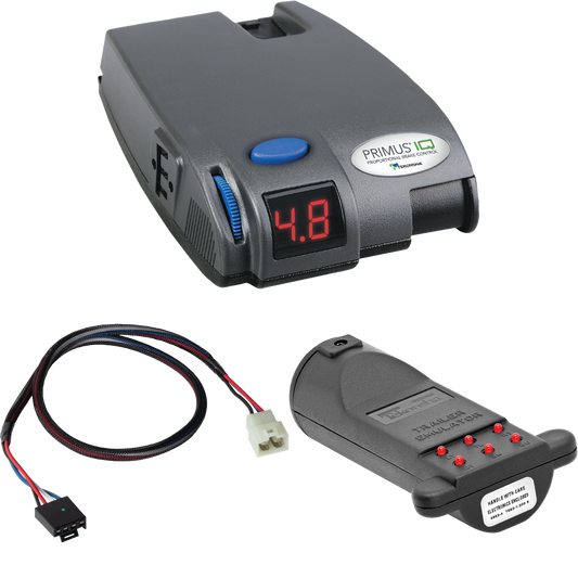 Fits 2022-2023 Hyundai Santa Cruz Tekonsha Primus IQ Brake Control + Plug & Play BC Adapter + Brake Control Tester Trailer Emulator By Tekonsha