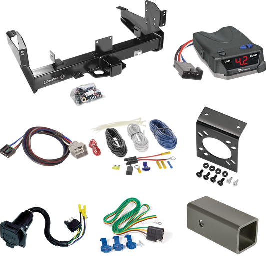 Se adapta al paquete de enganche de remolque RAM 2500 2011-2012 con control de freno Tekonsha BRAKE-EVN + adaptador BC Plug &amp; Play + cableado RV de 7 vías de Draw-Tite