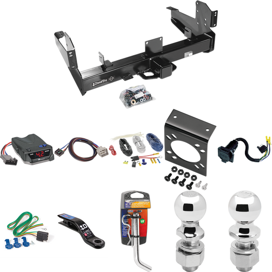 Fits 2011-2012 RAM 2500 Trailer Hitch Tow PKG w/ Tekonsha BRAKE-EVN Brake Control + Plug & Play BC Adapter + 7-Way RV Wiring + 2" & 2-5/16" Ball & Drop Mount By Draw-Tite