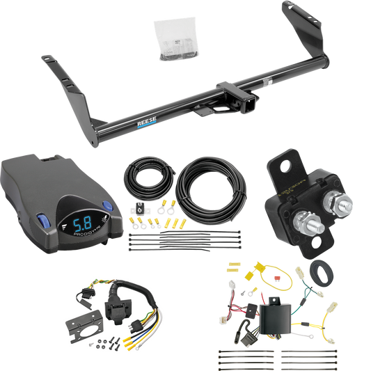 Se adapta al paquete de enganche de remolque Toyota Sienna 2011-2014 con control de freno Tekonsha Prodigy P2 + cableado RV de 7 vías de Reese Towpower