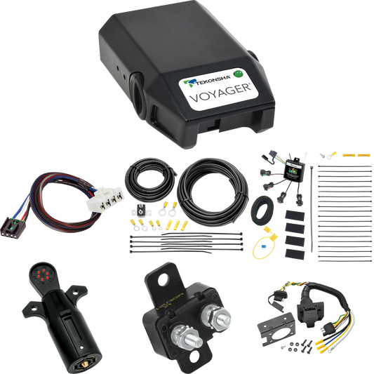 Fits 2007-2010 Dodge Ram 3500 7-Way RV Wiring w/ Zero Contact ZCI Module + Tekonsha Voyager Brake Control + Plug & Play BC Adapter + 7-Way Tester By Tekonsha