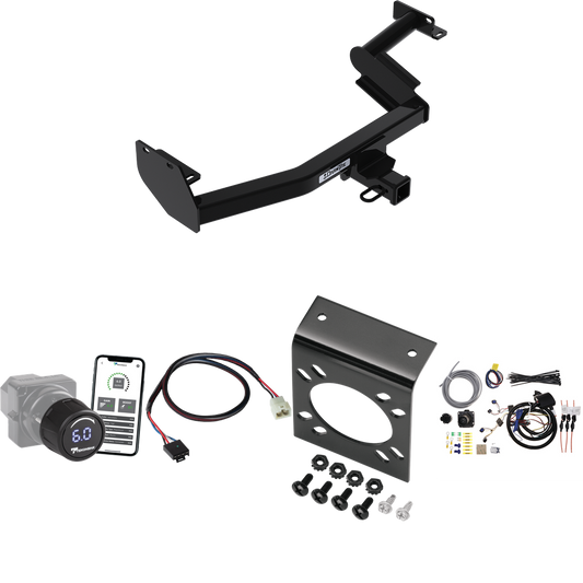 Fits 2023-2024 Hyundai Palisade Trailer Hitch Tow PKG w/ Tekonsha Prodigy iD Bluetooth Wireless Brake Control + Plug & Play BC Adapter + 7-Way RV Wiring By Draw-Tite