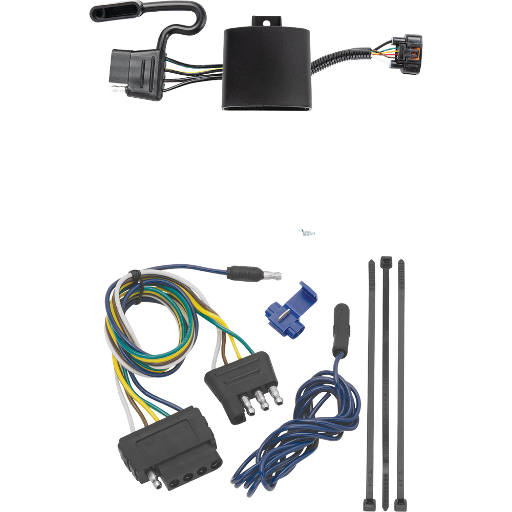 Fits 2020-2022 KIA Telluride Vehicle End Wiring Harness 5-Way Flat By Tekonsha