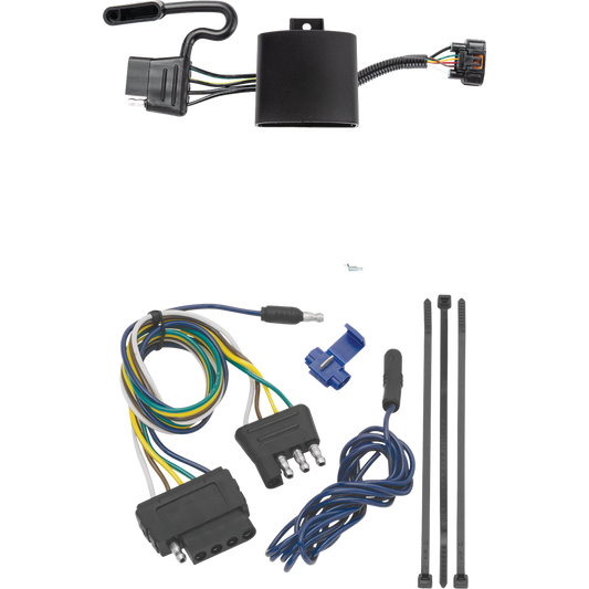 Fits 2020-2022 KIA Telluride Vehicle End Wiring Harness 5-Way Flat By Tekonsha