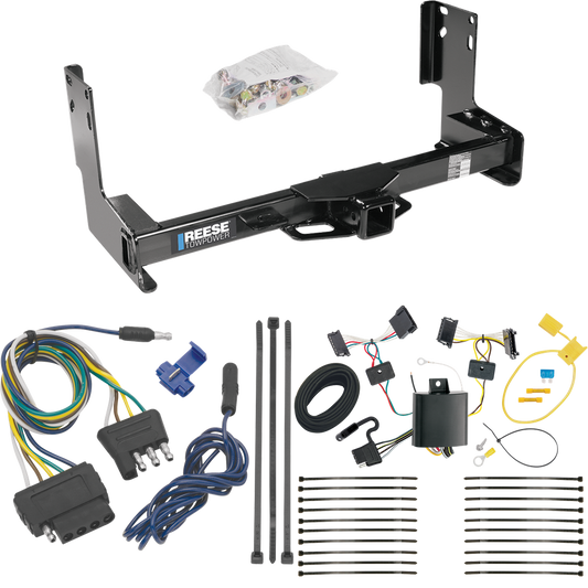 Fits 2010-2013 Mercedes-Benz Sprinter 3500 Trailer Hitch Tow PKG w/ 5-Flat Wiring Harness (Excludes: w/Factory Step Bumper Models) By Reese Towpower