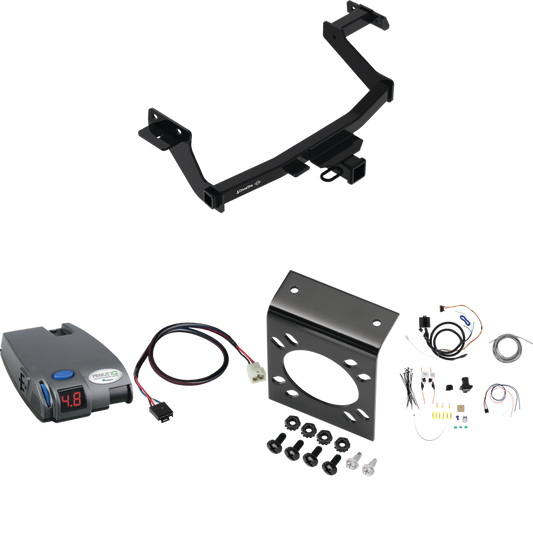 Fits 2022-2023 Hyundai Santa Cruz Trailer Hitch Tow PKG w/ Tekonsha Primus IQ Brake Control + Plug & Play BC Adapter + 7-Way RV Wiring By Draw-Tite