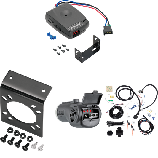 Fits 2015-2021 KIA Sedona 7-Way RV Wiring + Pro Series Pilot Brake Control + 2 in 1 Tester & 7-Way to 4-Way Adapter By Tekonsha