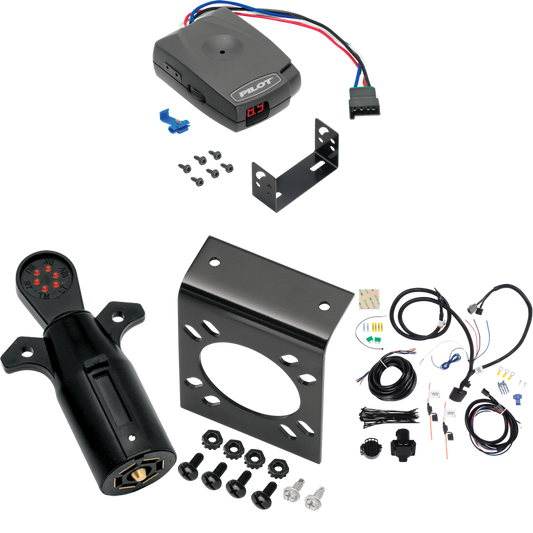 Fits 2011-2013 KIA Sorento 7-Way RV Wiring + Pro Series Pilot Brake Control + 7-Way Tester (For SX, w/V6 Engine Models) By Tekonsha