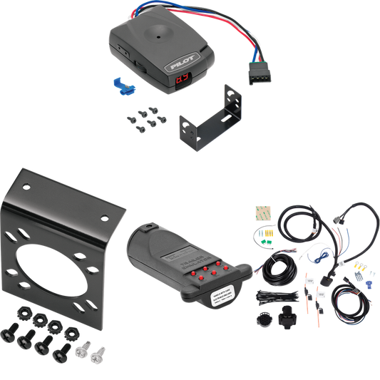 Fits 2013-2018 Hyundai Santa Fe 7-Way RV Wiring + Pro Series Pilot Brake Control + 7-Way Tester and Trailer Emulator (For Sport (5 Passenger) Models) By Tekonsha