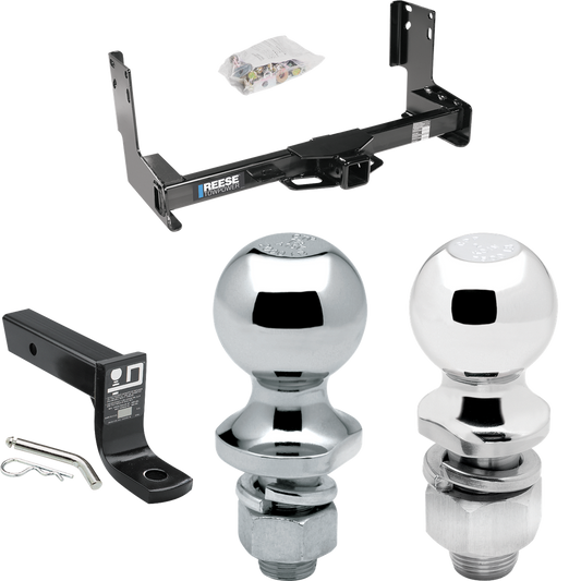 Se adapta al paquete de enganche de remolque Mercedes-Benz Sprinter 2007-2018 con soporte de bola con caída de 4" + bola de 2" + bola de 1-7/8" (excluye: con modelos de parachoques escalonado de fábrica) de Reese Towpower