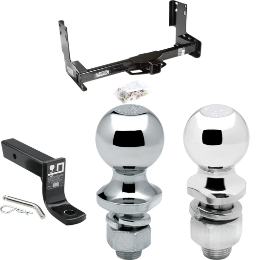 Fits 2007-2021 Freightliner Sprinter 2500 Trailer Hitch Tow PKG w/ Ball Mount w/ 4" Drop + 2" Ball + 1-7/8" Ball (Excludes: w/Factory Step Bumper Models) By Draw-Tite