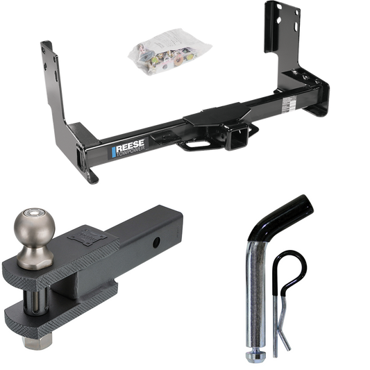 Fits 2007-2021 Freightliner Sprinter 2500 Trailer Hitch Tow PKG w/ Clevis Hitch Ball Mount w/ 2" Ball + Pin/Clip (Excludes: w/Factory Step Bumper Models) By Reese Towpower